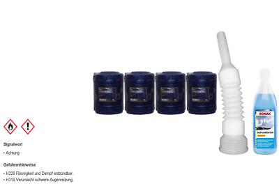 40L MANNOL Motoröl Universal 15W-40 API SN/CH-4 inkl. Schlauch +Scheibenreiniger