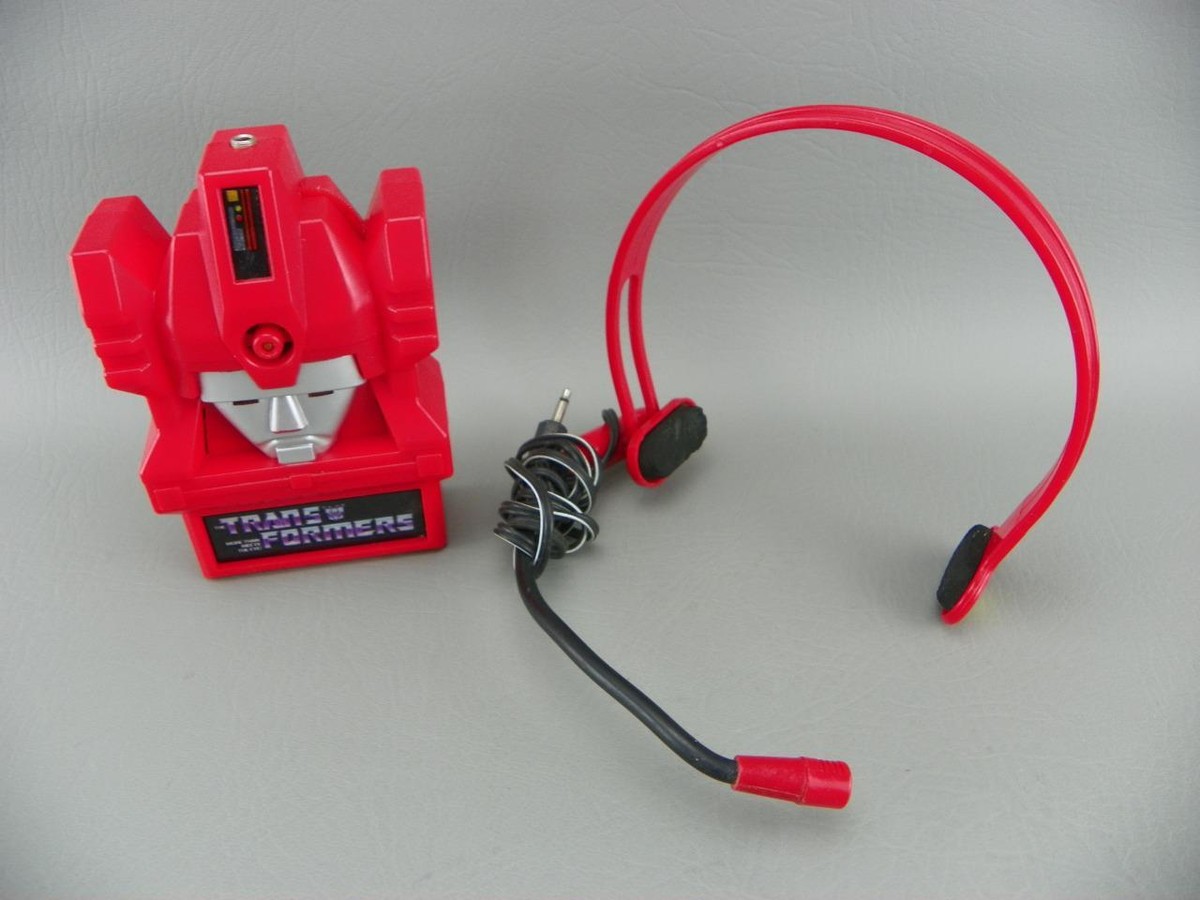 Vintage 1984 Hasbro Transformers G1 Red Frenzy Rumble Head Radio w