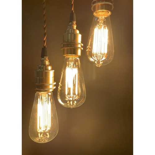 Vintage Industriefilament LED 6W Licht LANGE Lampen Glühbirne Eichhörnchen Käfig Edison A + - Bild 2 von 5
