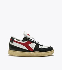 🔵DIADORA HERITAGE MI BASKET ROW CUT BIANCO / NERO / ROSSO 201.176282 NEW SS23