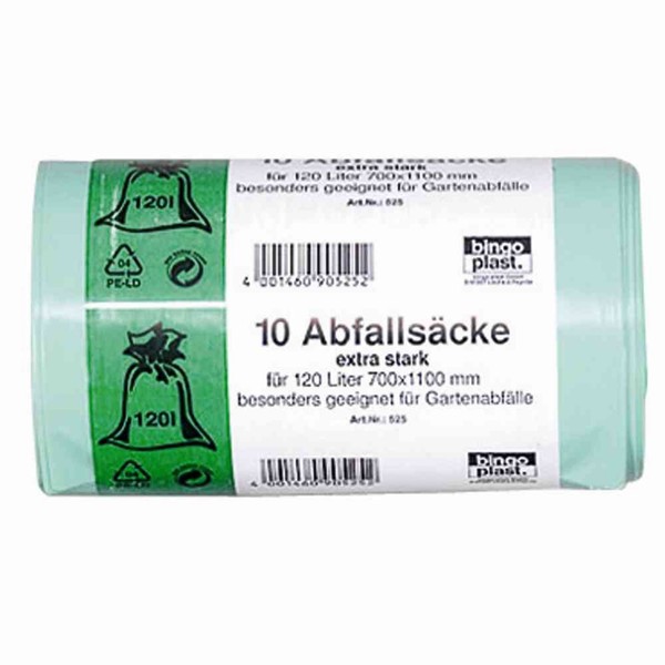 Gartenabfallsack 120Liter 10StüCk MüLlsack Extrastark Abfall Laubsack Gartensack-image