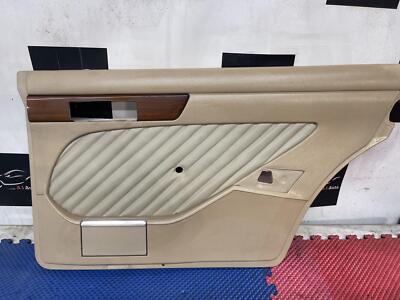 1986 1991 Mercedes W126 420SEL Rear Right Driver Side Interior