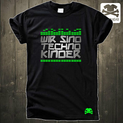 WIR SIND TECHNO KINDER | PARTY | KULT | FUNKY HOUSE RAVE TEKKNO FUN SHIRT S-5XL