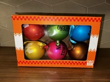 2018 Rare! Hard To Find! Set Of 6 Whataburger Christmas Ornaments With Ribbon