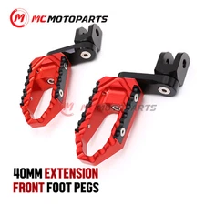 Red Wide Front Touring Foot Pegs 1.5" Lowering For Razor MX350 MX400 MX500 MX650