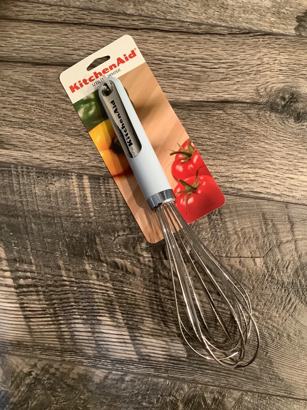 KitchenAid Stainless Steel Utility Whisk Pastel dusty blue HMBA new