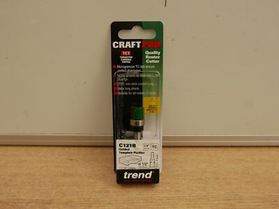 TREND C121BX1/4TC C121B 1/2 ZOLL GEFÜHRTE SCHABLONE PROFILER ROUTER BIT 1/4 ZOLL SCHAFT