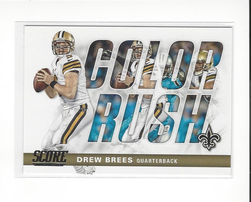 2017 Score Color Rush #11 Drew Brees Saints