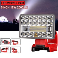 18W 2000LM Kabelloses LED Baustellenlicht Für Milwaukee Akku Bright Arbeitslicht