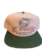 Vintage Mount Rushmore Memorial Black Hills South Dakota SD Snapback Cap Hat