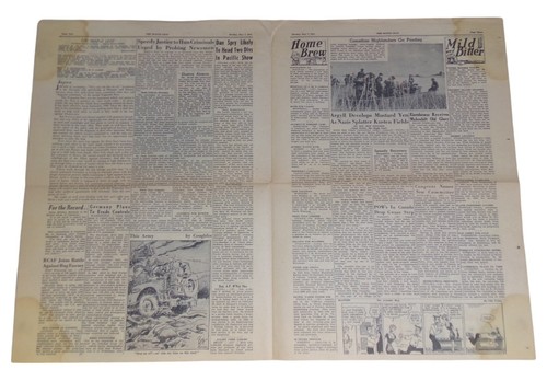 Journal The Maple Leaf vol 3 n°37 du 7 May 1945 Canada WW2 canadien anglais GB - Imagen 3 de 4