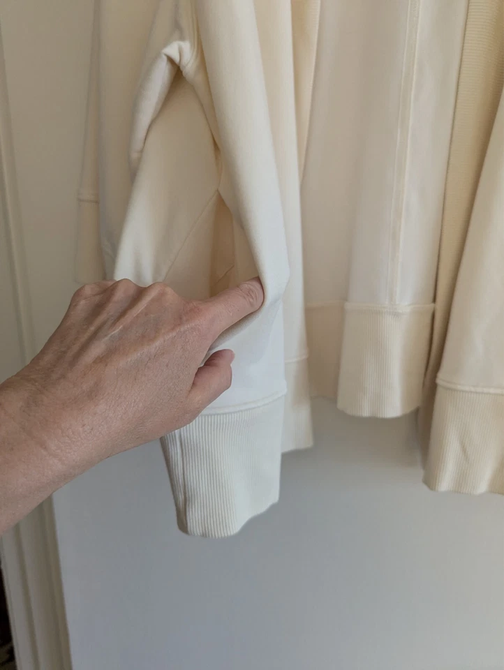 Lauren Ralph Lauren Black Label кремовый широкий 3/4 рукав открытый кардиган размер XL - Изображение 3 из 4