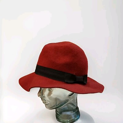 Peter Grimm True Character Red Wide Rim 100% Wool Hat B3 | eBay display picture 1