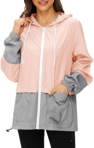 Zando Lightweight Rain Jacket Women 