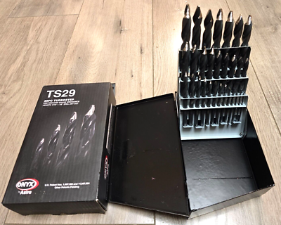Astro Pneumatic ONYX 29pc HSS Turbo Step Point Drill Bit Set, 1/16