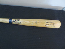 Evan Gattis Atlanta Braves Autograph Full Size Bat  JSA sticker