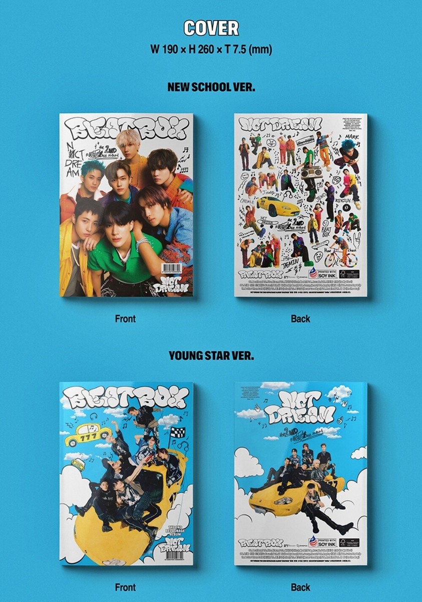 NCT DREAM 2nd Repackage Album Beatbox YOUNG STAR Ver. CD+Book+Card