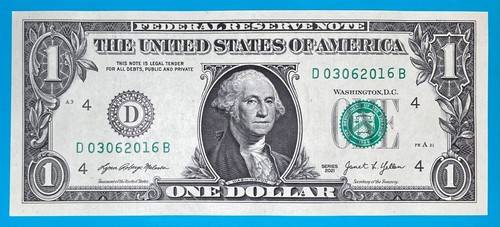 March 6, 2016 / 3 June 2016 : D 03062016 B BIRTHDAY Note $1 One Dollar Bill*UNC* - Picture 2 of 3