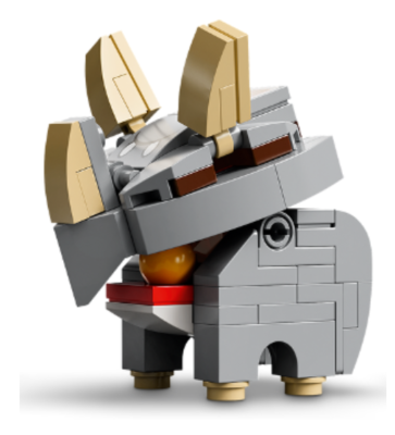 Lego Reznor with Fireball 71390 Super Mario Minifigure