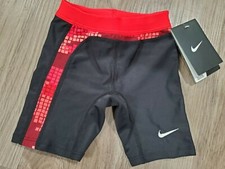 Nike Boys Athletic Youth Tech Camo Jammer Swim Shorts Size 20 Black Red XS 4