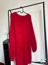 Angora Wool Sweater Blended Jumper Super Soft Fluffy Fuzzy Pullover