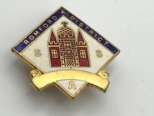 Vintage ROMFORD + DISTRICT SSA London Badge A2