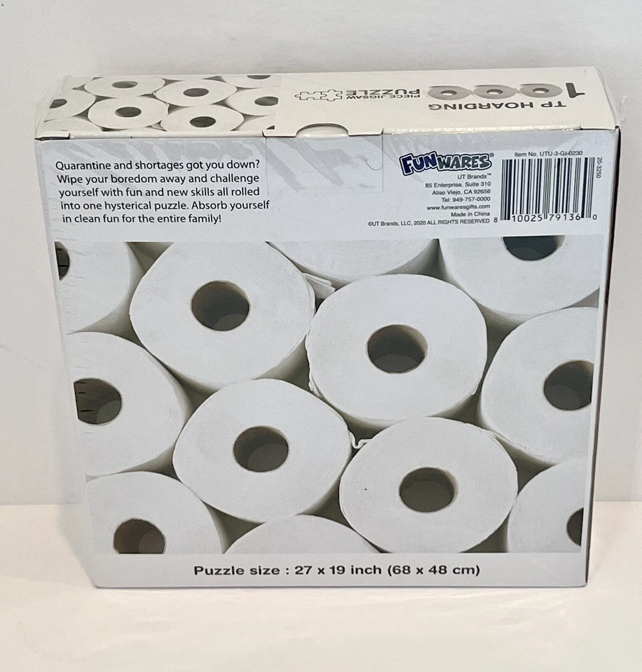 Rompecabezas TP HOARDING 1000 piezas de FUNWARES 27x19" ¡NUEVO! Sellado de fábrica Foto 2 de 4