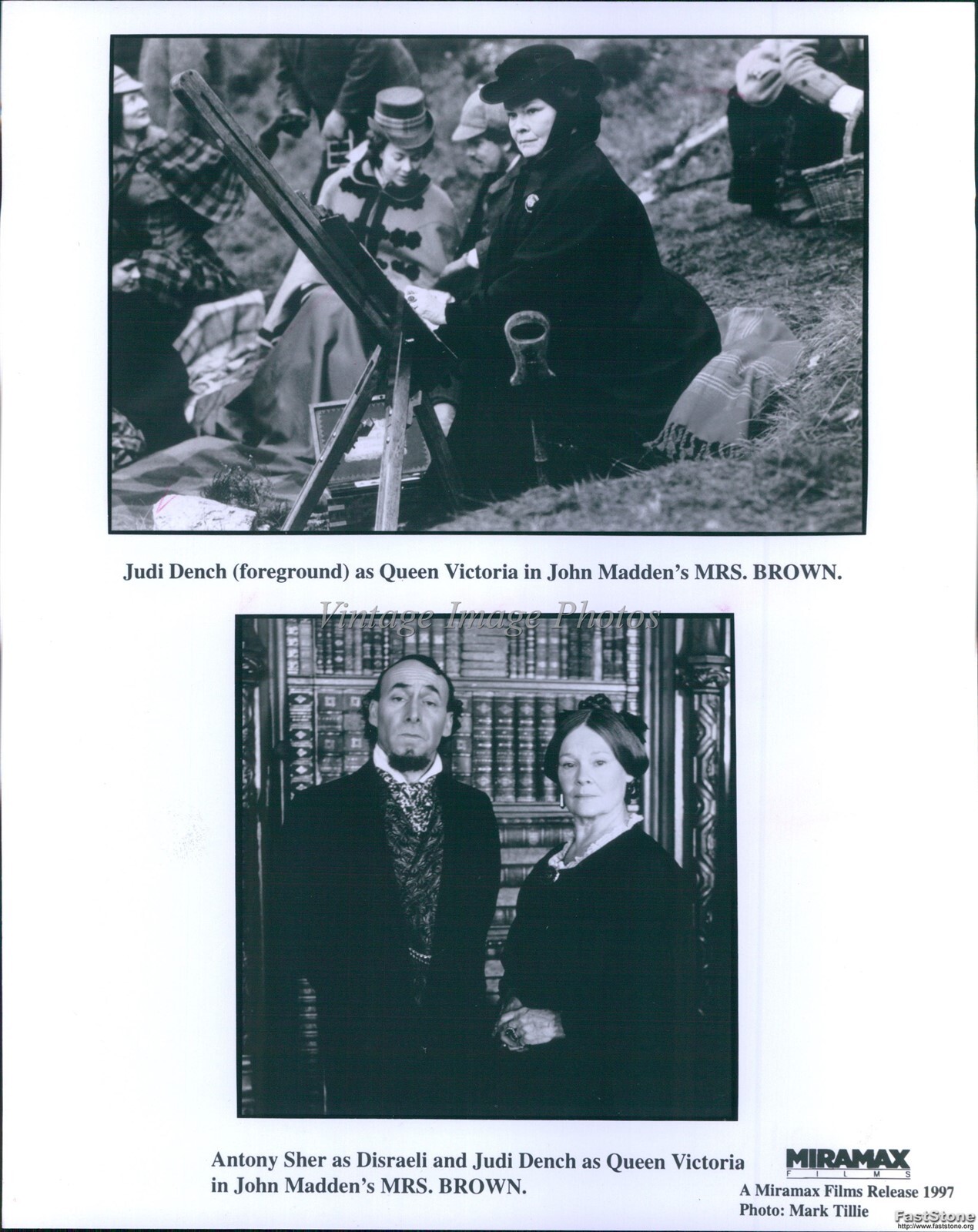 1997 Anthony Sher Disraeli Judi Dench As Victoria In Mrs Brown Movies