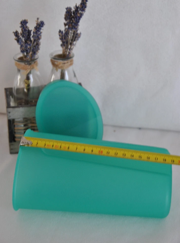 🌟TUPPERWARE Pichet Eau + Gobelet Tasse Mug Broc Cruche Carafe 1 Litre Vintage - Photo 4/4