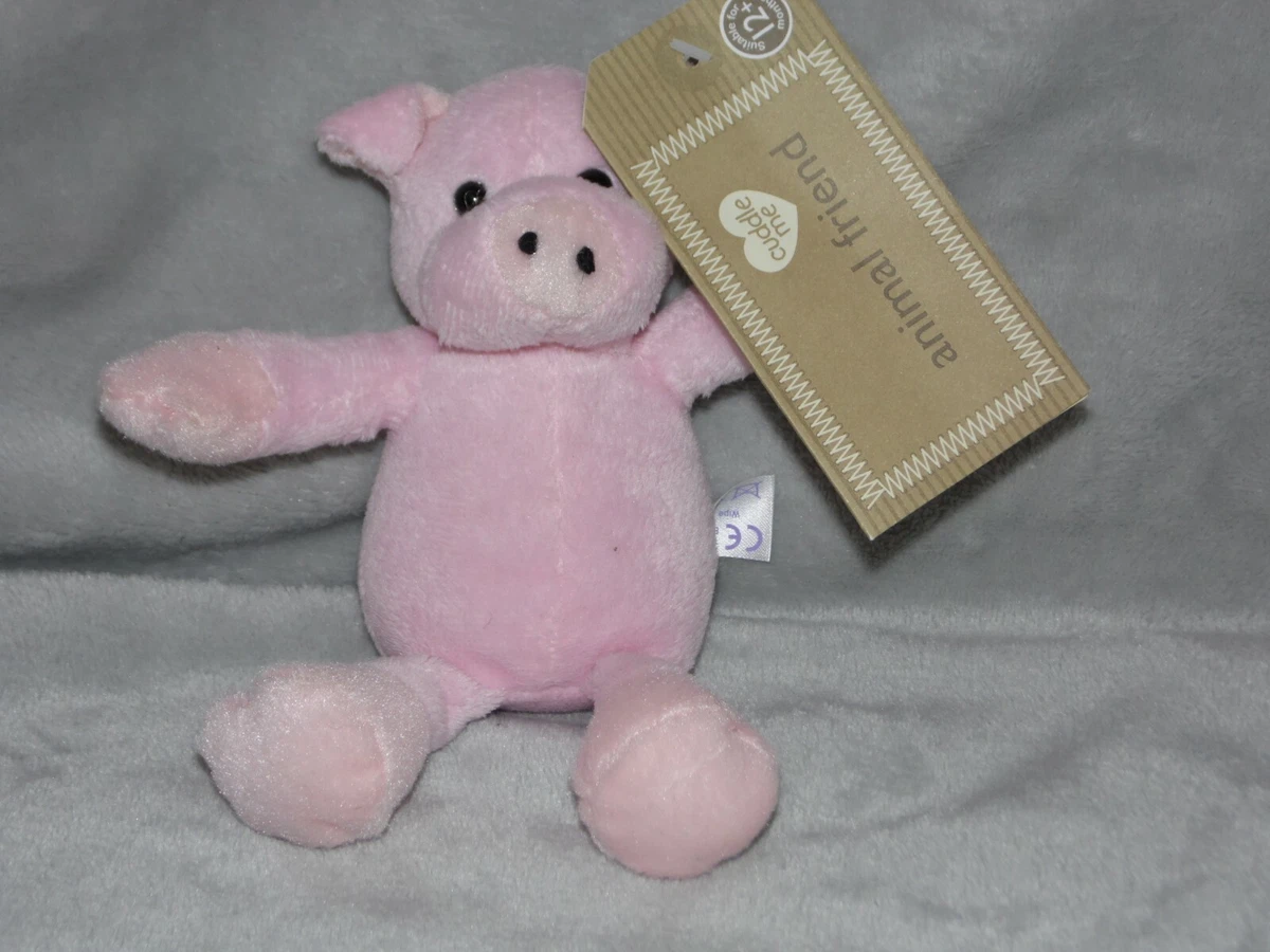 Tesco pig soft toy NEW Cuddle Me Animals Friends pink piglet eBay
