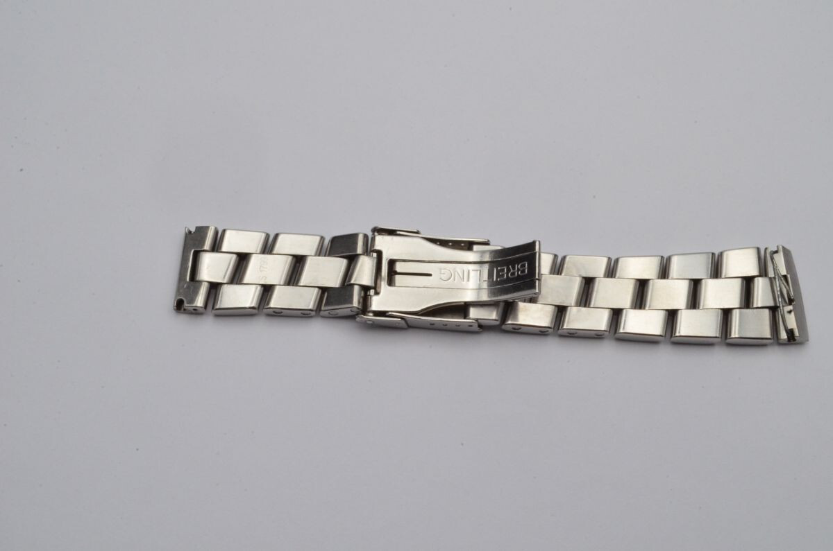 Breitling Fighter Arm Band Bracelet 22mm Steel for 874A Polished 