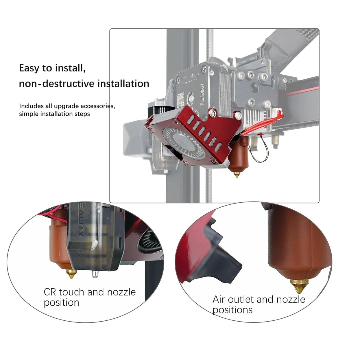 Sprite Extruder Upgrade Hotend 300°C High Temperature and 600mm/s