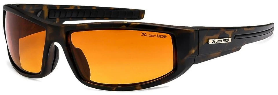 Gafas de sol deportivas envolventes HD visión nocturna amarillas gafas de alta definición EE. UU. Foto 4 de 4