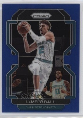 2021-22 Panini Prizm Blue Prizm 95/199 LaMelo Ball #185 06vc