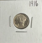 1916 Mercury Dime – AU – About Uncirculated – First Year Issue – 90% Silver