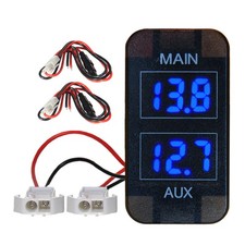 Dual Battery Volt Meter for Toyota Tacoma 4Runner FJ Cruiser Highlander Tundra