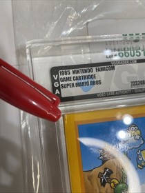 VGA 80 QUALIFIED NOT SEALED Japanese Super Mario Bros. Nintendo Famicom, 1985