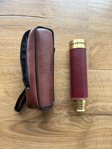 Vintage CELESTRON Telescope 25x30mm w/Leather Case Tested Works