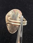Giant Vintage Old Pawn Native American Sterling Number 8 Turquoise Ring Size 9.5 — photo 6