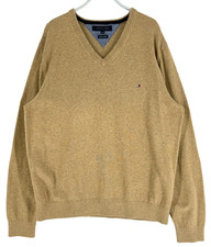 Tommy Hilfiger Men V-Neck 8 Cashmere Jumper Pullover Sweater Size 2XL