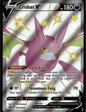 Carte promozionali Crobat V Promo SWSH Spada e Scudo SWSH098 Darkness Holo Pokemon Auto