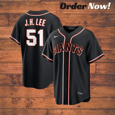 Jung Hoo Lee #51 Giants Fashion Black Out 2026 Stitched Jersey All Sizes