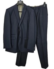 Skopes Suit Two Piece Madrid Navy Blue Jacket 38R Trousers 34R Wedding Business 