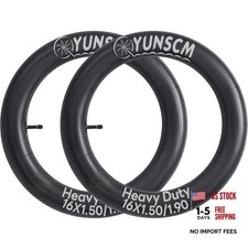 2-PCS 16" Heavy Duty Bike Tire Tubes 16x1.50/1.90 AV32MM Schrader Valve 38/48