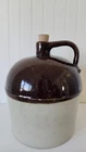 2 Gallon Redwing Two-Toned Brown & Beige Moonshine Jug Stoneware Pottery