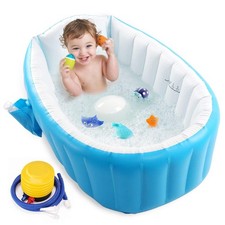 Baby Inflatable Bathtub, Portable Infant Toddler Bathing Tub Non Slip Travel ...