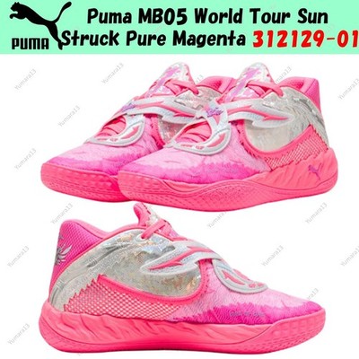 Puma MB05 World Tour Sun Struck Pure Magenta 312129-01 Men's Size