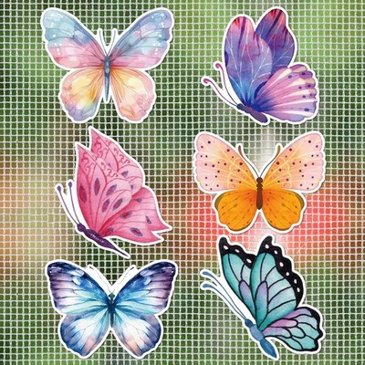 MWOOT Butterfly Magnet Screen Door Magnets Decorative,Flexible Double Sided S...