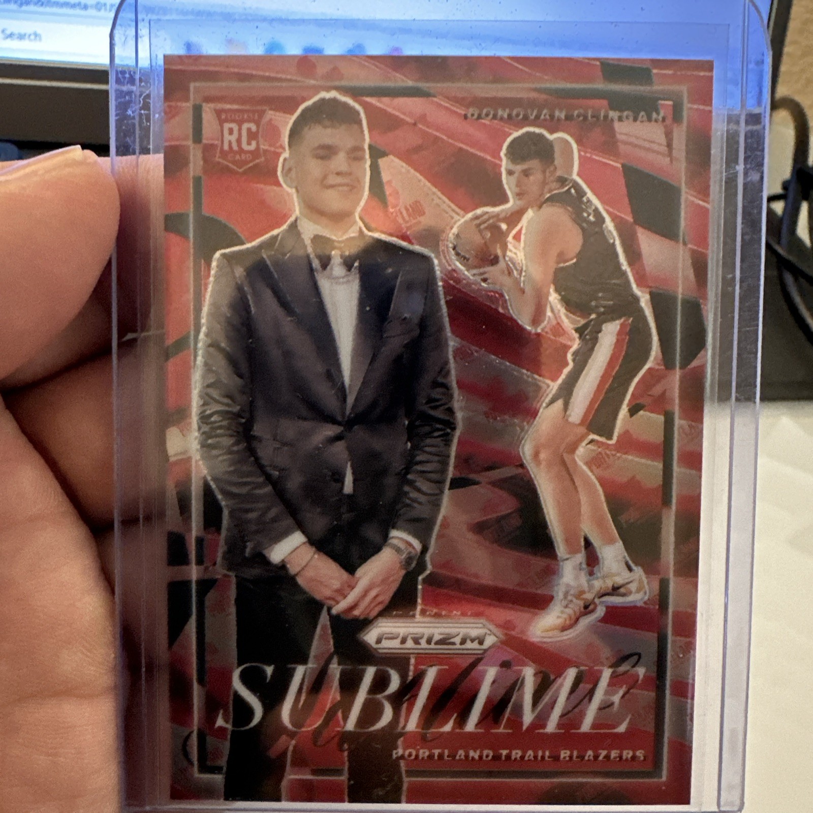 2024-2025 Panini Prizm Donovan Clingan Sublime Rookie!Case Hit!#30(TRAILBLAZERS)