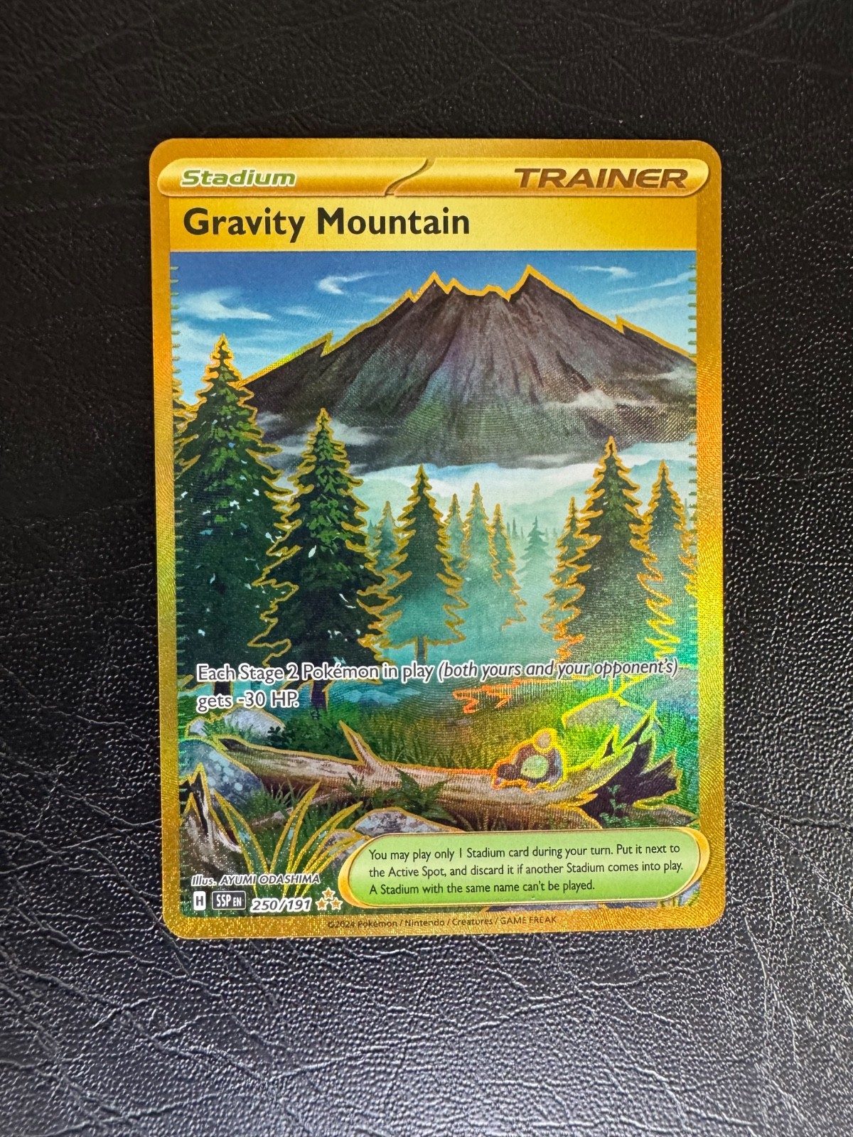 Gravity Mountain 250/191 - Surging Sparks - Hyper Rare - Pokemon - NM